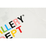 Gallery Dept T Shitrs Vintage Color Print plus Size Short Sleeve