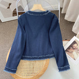 Women Jacket Classic Style Denim Coat Autumn Vintage Jacket