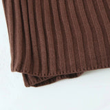 Women Sweater Knitwear Loose Batwing Sleeve Knitwear Sweater Cross Knitted Sheath Skirt Suit