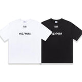 Vetements T Shirts VTM Stripe Size OS Version Loose Casual Short Sleeve T-shirt