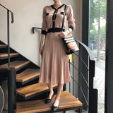 Women Maxi Dress Autumn and Winter Knitting Dress