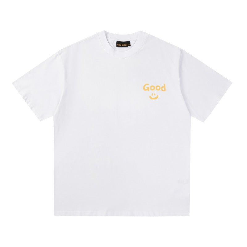Drew house tshirt r d@ew letter & smiley face graphic crew neck pullover short sleeve wholesale