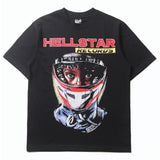 Hip-hop t-shirts, american high street summer short-sleeve couple's outfit, short racerback print short-sleeve tee