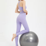 Women Yoga Set Summer Yoga Suit Slim Fit Running Sports Waistcoat Suit