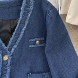 Women Jacket Classic Style Denim Coat Autumn Vintage Jacket