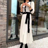 Women Maxi Dress Autumn and Winter Knitting Dress