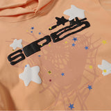Sp5der Hoodie & Sweatpants 2 Piece Set Cobweb Puff Print Pure Cotton