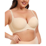 Full figure bra push-up adjustable type
