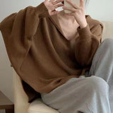 Women Knitted Pullover Autumn and Winter Loose Knitted Top