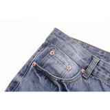 Gallery Dept Jeans with Artistic Ink Splatter and Distressed Flares