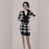 Women Maxi Dress Autumn and Winter Knitting Dress Woolen Skirt