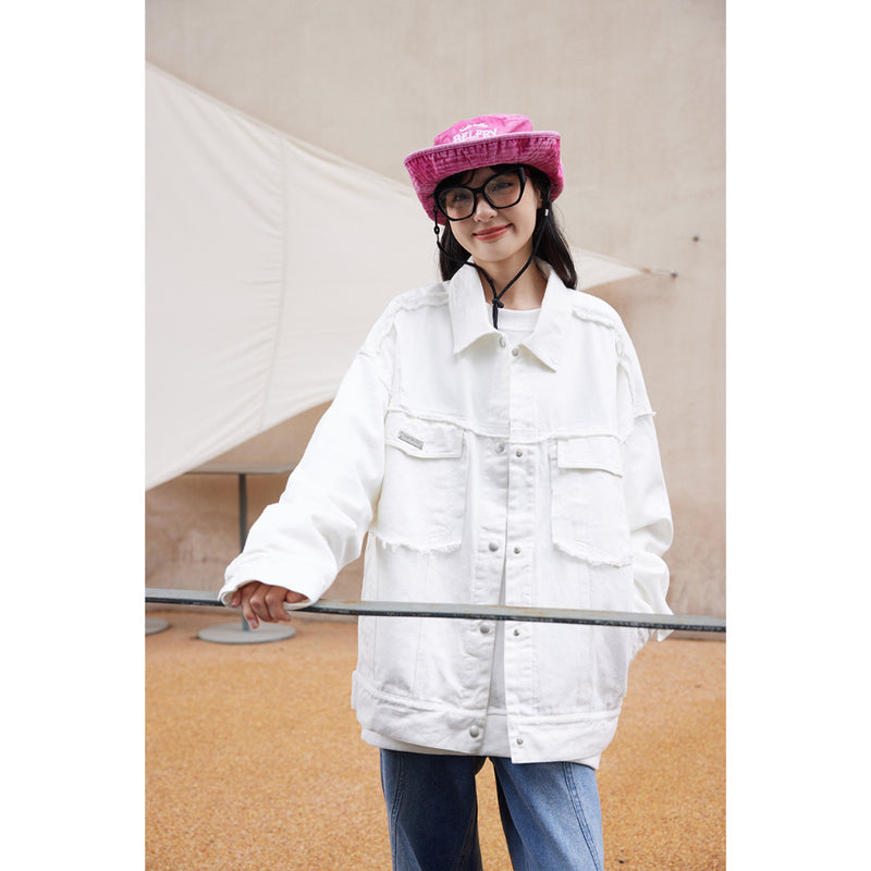 Unisex Jacket Vintage Casual Jacket Spring and Autumn Coat