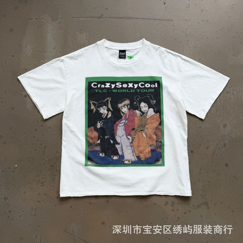 saint m t shirts s.m world tour commemorative crew neck pullover short sleeve t-shirt