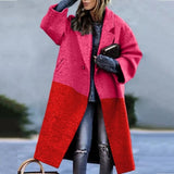 Women Trench Coat Autumn Long Sleeve Turn-down Collar Coat