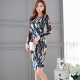 Women Maxi Dress Spring and Autumn Sheath Long Sleeve Dress