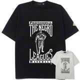 Hip-hop t-shirts: american high street oversized couple baseball element print short sleeve tee - summer top