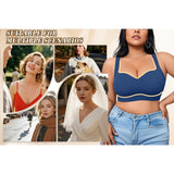 Full figure bra seamless push-up to prevent sagging
