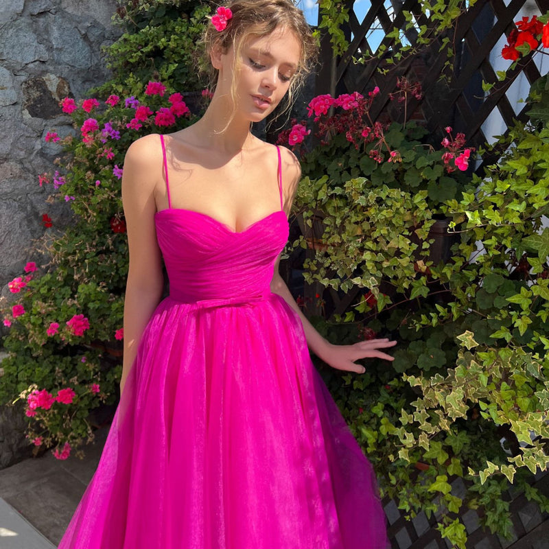 Harlem Nights Outfits Spring/Summer Dress Suspender Dress Long Dress Bow Mesh Dress