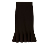 Women Knitted Skirt Knitted Slim Long Skirt Sweater