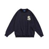 Unisex Hoodie Autumn Foaming Patchwork Sweater
