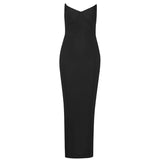 Women Evening Dress Sexy Long Evening Dress Slim Fit Bandage One-Piece Dress