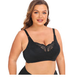 Full figure bra without wire lace