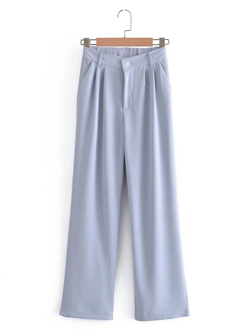 Women Sweatpants Casual Wide Leg Pants Suit Pants Baggy Straight Trousers