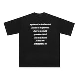 Vetements T Shirts VTM Three-Dimensional Foam Letter Printing Slogan round Neck Short Sleeve T-shirt