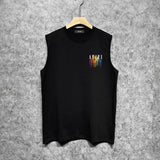 Amiri tank top gradient splash paint printing