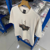 saint m t shirts s.m car & ice cream graphic crew neck short sleeve tee