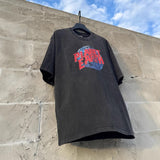 saint m t shirts s.m earth alphabet graphic crew neck short sleeve t-shirt