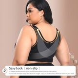 Full figure bra wireless lace lightly lined
