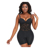 Shapewear Bodysuit Lace Suspender Tie