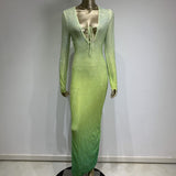 Women Dresses Long Sleeve Party Dress (Ont0408)
