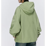 Unisex Jacket Zipper Mechanical Style Outdoor Jacket Coat Hooded Jacket