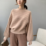 Women Winter Knitted Sweater Sweater Long Sleeve 8t5036