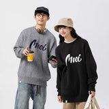 Unisex Sweater Autumn Letter Printed round Neck Sweater