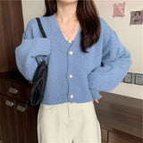 Women Knitwear Spring and Autumn Sling Two-Piece Sweater Knitted Cardigan