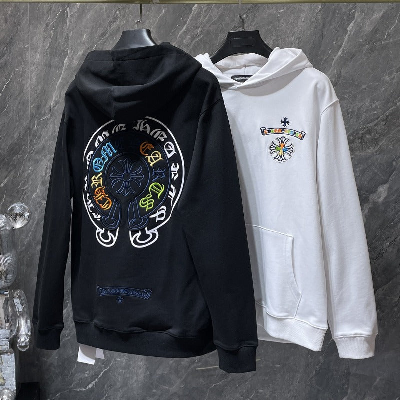 Chh Chrome Hearts Hoodie embroidered classic cross horseshoe hooded sweater