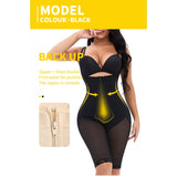 Tummy control butt lift zipper shapewear