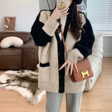 Women Knitted Cardigan Loose Sweater Coat