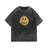 Drew house tshirt r collection d@ew distressed smiley face graphic washed and garmentdyed short sleeve tee wholesale