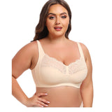 Full figure bra without wire lace