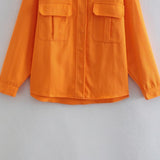 Women Jacket Casual Loose Denim Shirt Jacket