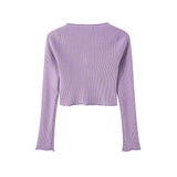 Women Sweater Knitwear Cardigan Women Spring Short Slim Fit Sweater