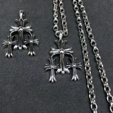 Chrome Hearts Necklace Vintage Cross Pendant Men's and Women's Necklaces