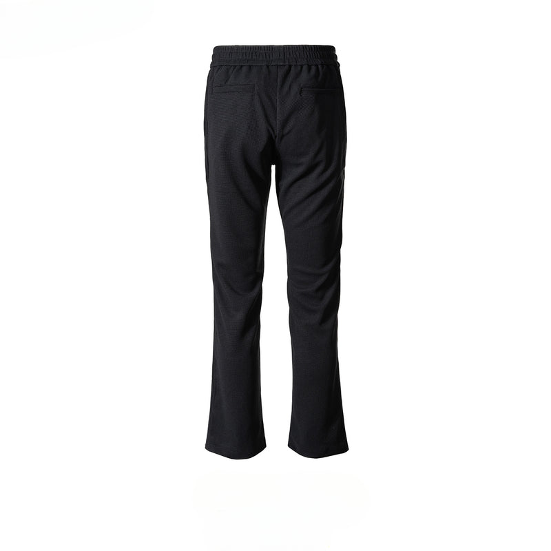 MIJKO Men's Vintage Pants MIJKO Men's Women's Autumn and Winter Wide-footed Pants Waffle Drawstring Casual Pants