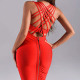 Women's Evening Dress Bandage One-Piece Dress Summer Backless Slim Fit Sexy Dress