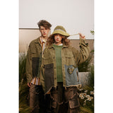 Unisex Jacket Vintage Denim Jacket for Men and Women Couple Washed Jacket Coat