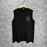 Amiri tank top waist flower camouflage letterprinting
